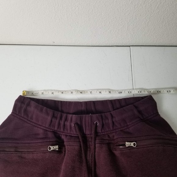 SOLD Adidas Stella Mccartney Joggers Zippered Pockets Burgandy Womens size S - Picture 9 of 11